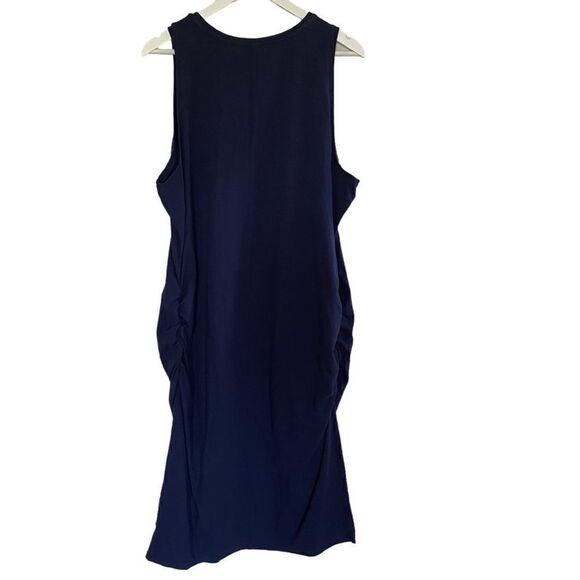 Old Navy Maternity Plus size sun dress XXL Navy Blue - Picture 5 of 7